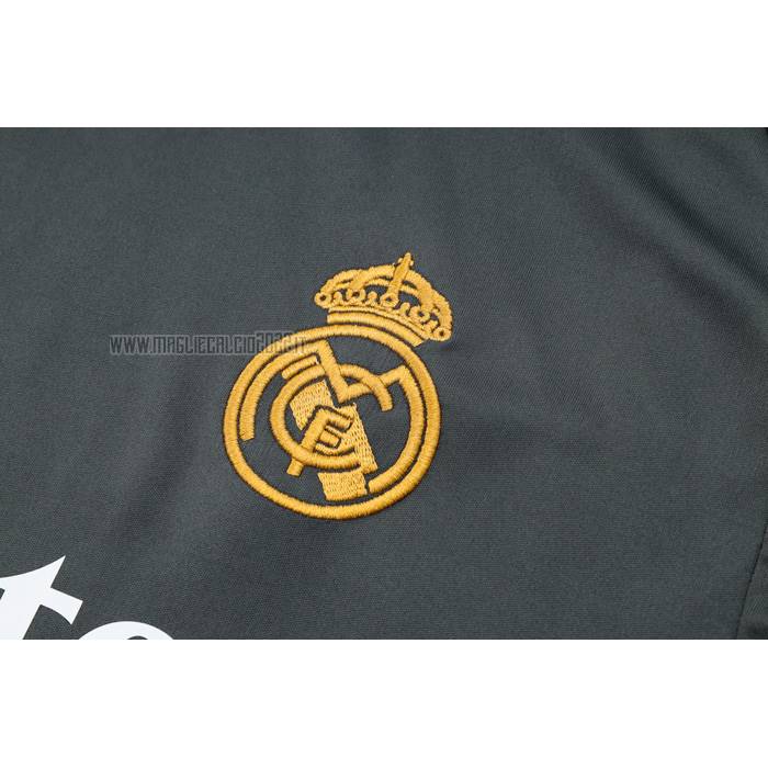 Tuta da Track del Real Madrid Manga Corta 2023-2024 Verde - Pantalon Corto